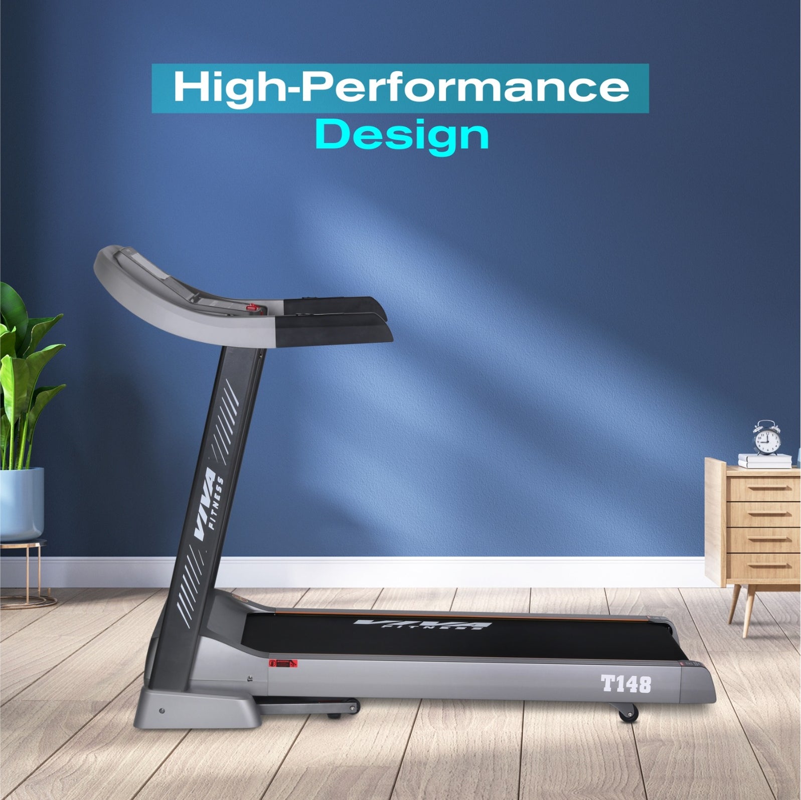 Viva Fitness T-148 DC Motorized Treadmill | Viva-fitness-in