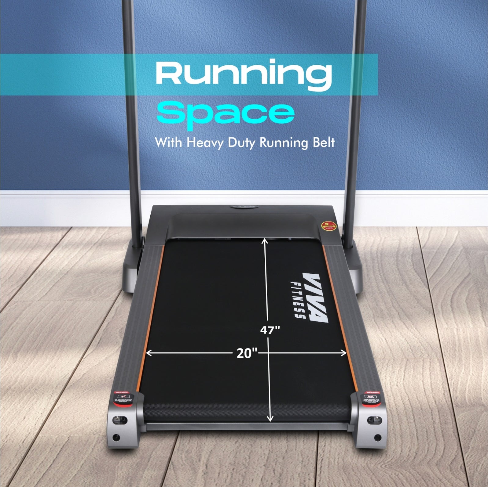 Viva Fitness T-148 DC Motorized Treadmill | Viva-fitness-in