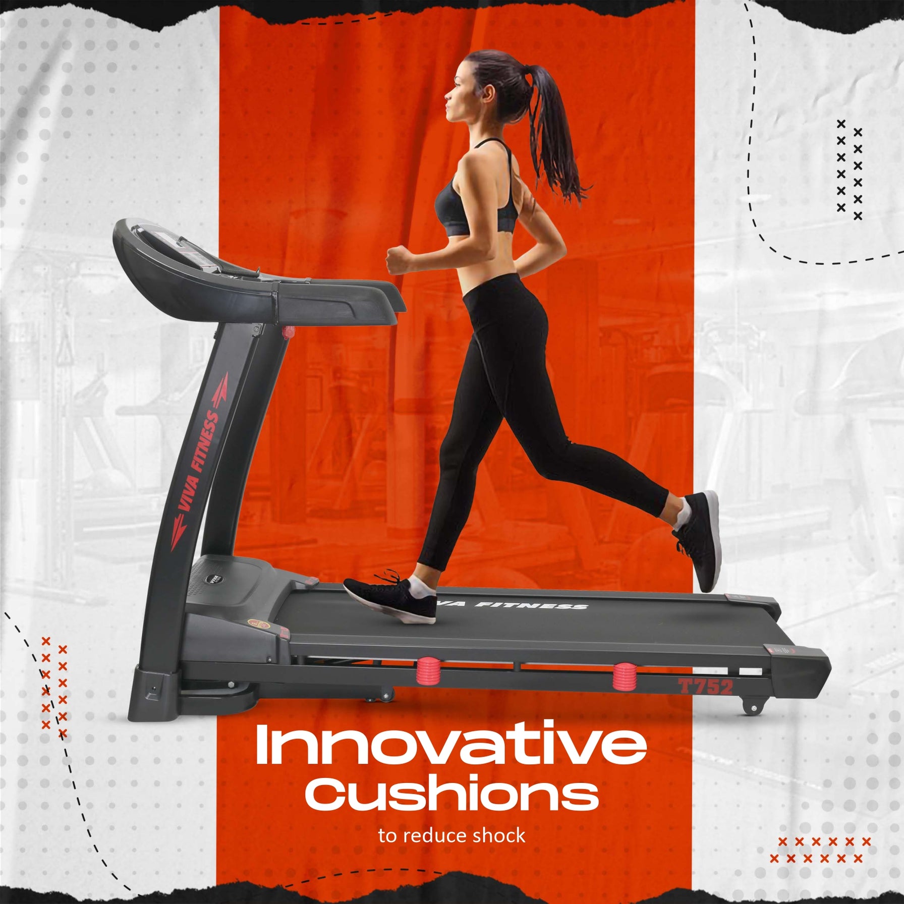 Viva Fitness T-752 Motorized Treadmill | Viva-fitness-in